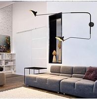 Appliques murales vintage Serge Mouille, luminaires muraux design rotatifs pour la décoration intérieure