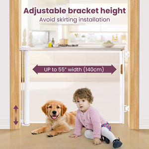 Puerta retráctil para perros para puertas, escaleras, pasillos, interior, exterior, valla para mascotas - Product Image 5