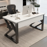 Prix bon marché de meubles en bois moderne noir exécutif bureau grand bureau luxe grande table de bureau en bois