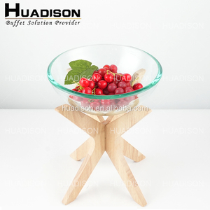 Huadison phục vụ cung cấp ba tầng có thể tháo rời món tráng miệng đứng trang trí bên tự chọn hiển thị thực phẩm đứng với bát thủy tinh - Product Image 4