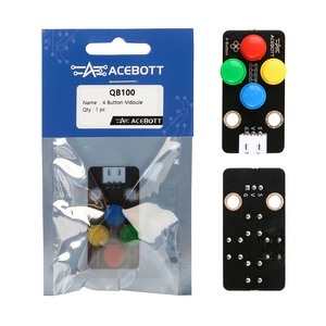 ACEBOTT OEM Componente Electrónico de Señal Analógica de Alto Nivel de 3.3V~5V, Módulo de Botón Grande de 4 Botones Compatible con ESP32/Arduino - Product Image 1