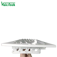 Diffuseur d'air de plafond à lame incurvée unidirectionnelle en acier pour système de climatisation HVAC