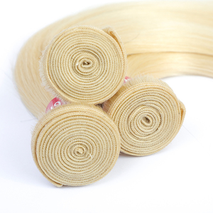 100% paquetes de cabello humano Remy doble dibujado rubia oro extensiones de cabello Armadura - Product Image 3