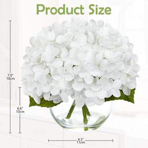 Hortensia Artificial de Látex con Tacto Real, Rama Individual, Decoración para Comedor, Flores Artificiales, Venta Directa de Fábrica - Product Image 4