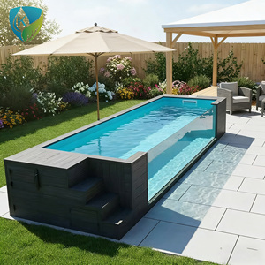 Custom Outdoor Fiberglass Above Ground Swimming <strong>Pool</strong> <strong>for</strong> <strong>Garden</strong> Backyard Large Luxury Acrylic Infinity Plunge <strong>Pool</strong> - Product Image 2