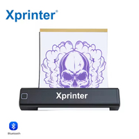 Impresora de Transferencia de Tatuajes Xprinter P84 para Estudio de Tatuajes, Copiadora de Plantillas Térmica Inalámbrica Portátil A4 sin Tinta