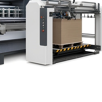 Machine automatique de conversion de cartons ondulés avec impression, rainurage, découpe, pliage et collage, origine Chine, garantie 1 an