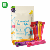 BioLex OEM Marque Privée 6 Électrolytes Essentiels en Poudre Mélange pour Boisson Sans Sucre Compatible Keto Sachets d'Hydratation Poudre d'Électrolytes