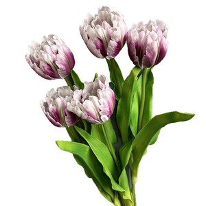 Plantes artificielles, bouquet de tulipes décoratif <span class=keywords><strong>pour</strong></span> la décoration de bureau, de jardin et de la maison, fleurs artificielles imitées personnalisables - Product Image 5
