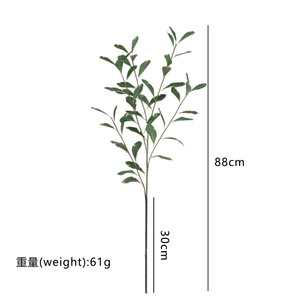 Piante Decorative artificiali di alta qualità vero tocco foglie verdi per interni esterni giardino giardino arredamento professionale - Product Image 6