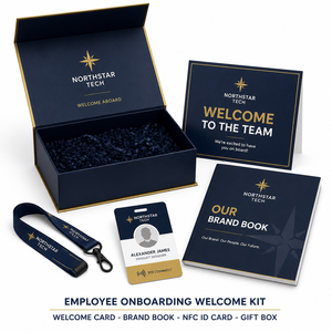 Kit de Integración para Empleados: Tarjeta de Bienvenida con Libro de Información de la Marca, Tarjeta de Identificación NFC y Caja de Regalo, Suministro al por Mayor - Product Image 1