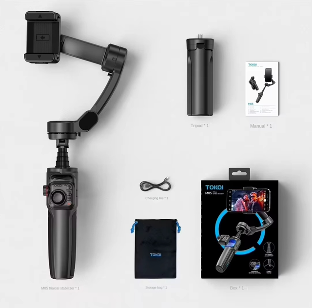 Professional M05 Anti-shake Gimbal Stabilizer With Remote Control Universal Phone Holder Desktop Stabilizer