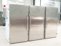 36-bakjes droogkast op wielen, volautomatische voedseldroger met constante temperatuur & vochtigheid, fruitdroogmachine