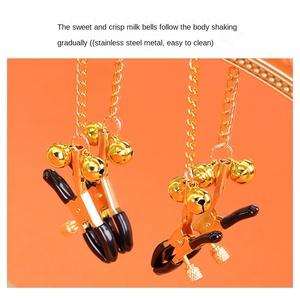 Giocattoli Erotici Accessori SM Creativi, Bavaglio a Sfera Divertente, Attrezzatura per Addestramento del Capezzolo, Clip per il Seno con Campanello Made in China - Product Image 5