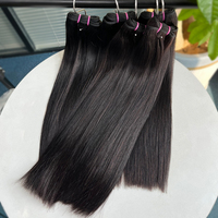 Venta al por mayor de cabello virgen vietnamita liso SDD, proveedor de extensiones Remy vietnamitas, 100% cabello humano sin procesar, cutícula alineada a máquina.