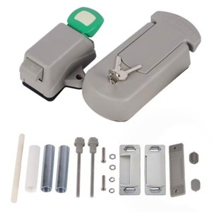 GQK Modern Nylon Furniture <b>Door</b> <b>Lock</b> with Iron Key-Durable & Easy Installation for Hotel Apartment Outdoor Hospital Bathroom Use - Product Image 6