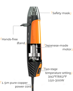 <span class=keywords><strong>Pistola</strong></span> de Aire Caliente Eléctrica Industrial GrandLuxe para <span class=keywords><strong>Soldar</strong></span>, Encoger, Sellar con <span class=keywords><strong>Calor</strong></span>, <span class=keywords><strong>Soldar</strong></span> Plástico, Reparación Móvil, Protección contra Sobrecalentamiento - Product Image 2