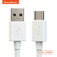Câble USB Type-C Dream Kacher SC-AA05, conducteur interne en cuivre pur à 120 brins, isolation TPE, longueur 1 mètre, charge haute vitesse pour