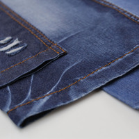 Nouveau bleu bleu fournisseur de gros polyester denim tissu stock lot