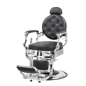 Cadeira de Barbeiro Reclinável Moderna em Couro Sintético Clássica para Barbearia e Salão de Beleza - Product Image 3