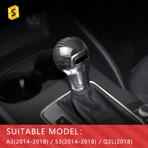 Shasha N-AD-062 in fibra di carbonio copri cambio <span class=keywords><strong>Audi</strong></span> <span class=keywords><strong>A3</strong></span> S3 Q2L accessori interni auto - Product Image 2