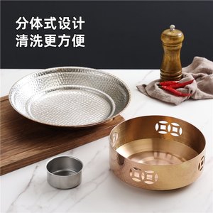 Stainless Steel Dry Boiler Copper Base Hammered Finish Commercial Kitchen Use - Product Image 5