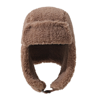 QJ OEM Gorro Ushanka Térmico Cálido de Invierno 2026, Novedad, Gorro Lei Feng de Terciopelo de Trigo, Gorra de Invierno Cortavientos Casual con Orejeras