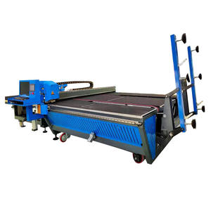 Routeur en verre CNC robuste Réglage de l'épaisseur personnalisé du moteur 12.8kW (3-19mm) Composants de base réglables automatiques Moteur PLC 1 - Product Image 1