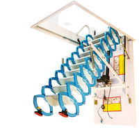 Escalera Retráctil Eléctrica Totalmente Automática, Plegable e Invisible, Diseño Moderno para Casas, Villas y Áticos