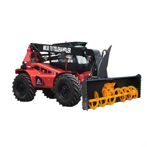 4x4 telehandler 텔레스코픽 휠 로더 3ton 7m 멀티 도구 다기능 telehandler 할인 가격