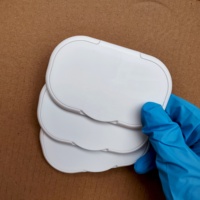 Couvercle à clipser anti-poussière pour lingettes humides et papier toilette, en plastique, de forme ovale, avec système de levage et de tirage, pour gants en nitrile