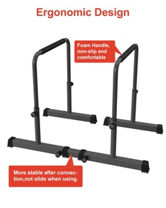 Gimnasio ajustable Horizontal Indoor Fitness Equipment High Parallettes <span class=keywords><strong>Calistenia</strong></span> Dip Bar Gimnasia Bar - Product Image 2