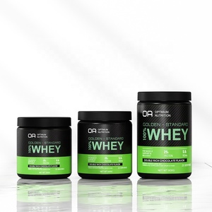 Tùy Chỉnh Vòng Nhựa Màu Đen Lọ Có Nắp Đậy Pet <span class=keywords><strong>Container</strong></span> Cho Thực Phẩm Protein Bột <span class=keywords><strong>HDPE</strong></span> Lưu Trữ Lọ - Product Image 3