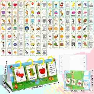 Fournitures pour l'école à domicile, maternelle, préscolaire, 104 pièces, jeux d'apprentissage des phonèmes et des phrases pour les tout-petits, les élèves de la 1ère et 2ème année - Product Image 5