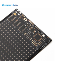 Layar Panel LED Fleksibel Vertex P10 Programmable Devil Eye Light Soft Screen IP65 Tahan Air 12V RGB HDR10 untuk Mobil