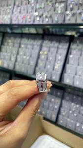 男性用ウェディングリングGRA認証<span class=keywords><strong>2</strong></span>カラットモアッサナイトスクエアリング婚約 - Product Image 6