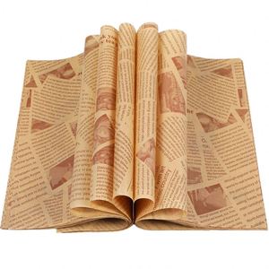 Papel de Embalaje para Alimentos con Logotipo Personalizado a Bajo Precio, Resistente al Agua, para Hamburguesas, Pasteles, Pizza, Sándwiches y Pan - Product Image 1