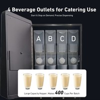 Machine à café instantanée commerciale entièrement automatique, distributeur de boissons, petit appareil à boissons chaudes de bureau pour le bureau et le restaurant