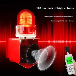 Klakson Alarm Kebakaran ABS Tahan Air Sirene Keras <span class=keywords><strong>120dB</strong></span> Lampu Strobo untuk Sistem Peringatan Darurat Keamanan Pabrik Gudang Industri - Product Image 4