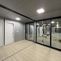 Maison préfabriquée de luxe en acier de 40 pieds, extensible et pliable, conteneur habitable personnalisé, maison préfabriquée de 20/30/40 pieds