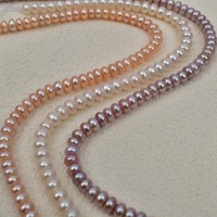 Perles de culture d'eau douce naturelles de 7-8 mm à fort lustre, en forme de bouton, pour la fabrication de bijoux