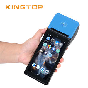 <span class=keywords><strong>Terminal</strong></span> de point de vente <span class=keywords><strong>portable</strong></span> mobile NFC WiFi BT avec scanner de codes-barres 1D 2D Android 4G, impression thermique à haute vitesse pour la logistique - Product Image 1