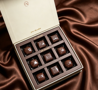 Juego de Cajas de Regalo Personalizables para Postres de Chocolate, Diseño de Caja de Papel Premium, Recuerdos de Panadería, Regalos para Fiestas