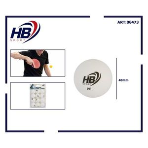 Pelotas de Tenis de Mesa HB SPORT Estándar de 40 mm, Pelotas de PP para Juego Profesional - Product Image 1