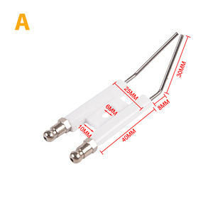 Brûleur à mazout en céramique aiguille d'<span class=keywords><strong>allumage</strong></span> Double broche chaudière allumeur électrode Machine à brûler mazout cuisinière à gaz électrode d'étincelle - Product Image 5