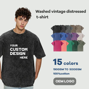 Высококачественная хлопковая футболка оверсайз с заниженной линией плеча для мужчин, под нанесение логотипа, плотная, для индивидуального дизайна - Product Image 1