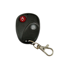 Control Remoto Universal Inalámbrico RF de 2 Botones y 433mhz, de Metal ABS, con Código de Aprendizaje para Puerta de Garaje Automática y Luz