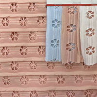 Nouvelle vente chaude Tissu de maillot de bain en tricot jacquard froissé Polyester Spandex pour maillot de bain