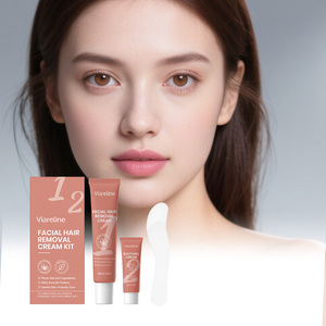 Set de <span class=keywords><strong>Depilación</strong></span> Facial para Mujer, Crema Depilatoria Facial e Hidratante Suave e Indolora con Crema Calmante para Después del Tratamiento - Product Image 2
