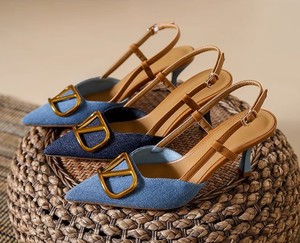 <span class=keywords><strong>Sandali</strong></span> Gleibo OEM ODM da Donna in Denim con Punta Affusolata, Tacco Sottile, Senza Cinturino Posteriore, 6-8cm, Eleganti e Sexy, <span class=keywords><strong>Blu</strong></span> <span class=keywords><strong>Scuro</strong></span>/Chiaro, Vendita all'Ingrosso - Product Image 6